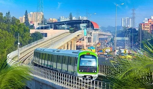 Hyderabad Metro rail line serving the western IT corridor, with an upcoming station about 2 km from Kismatpur